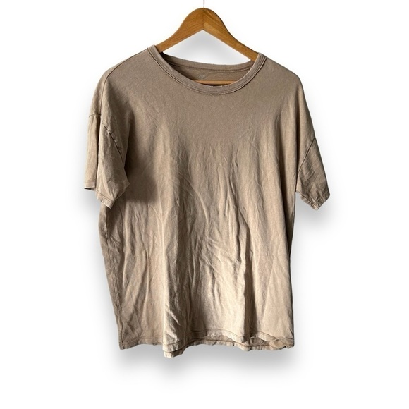 Aerie neutral tan oversized  slouchy tee shirt S - Picture 1 of 4